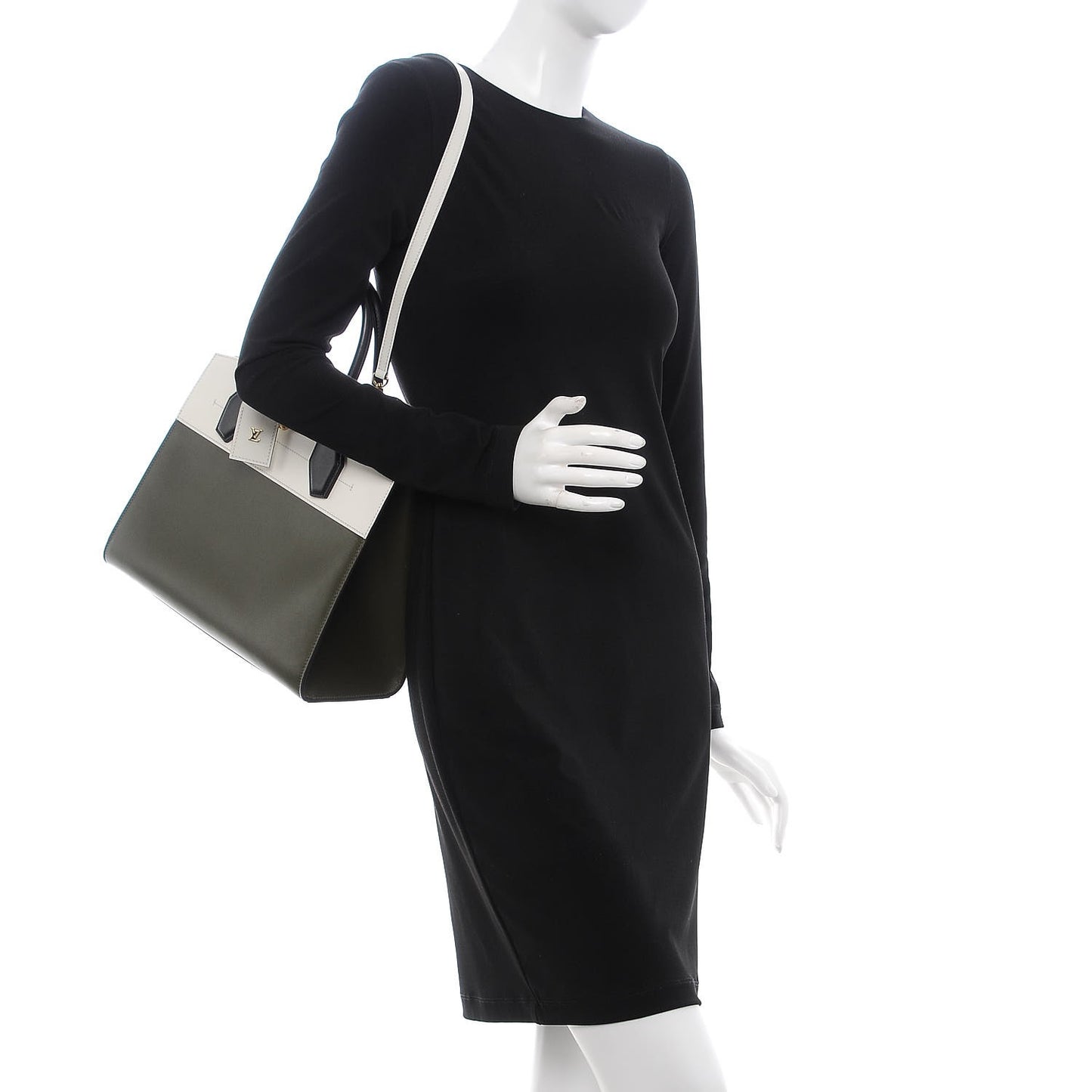 Calfskin City Steamer MM Kaki White