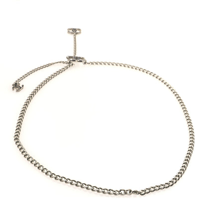 Chanel Enamel CC Chain Logo Belt Silver Black 2 of 5