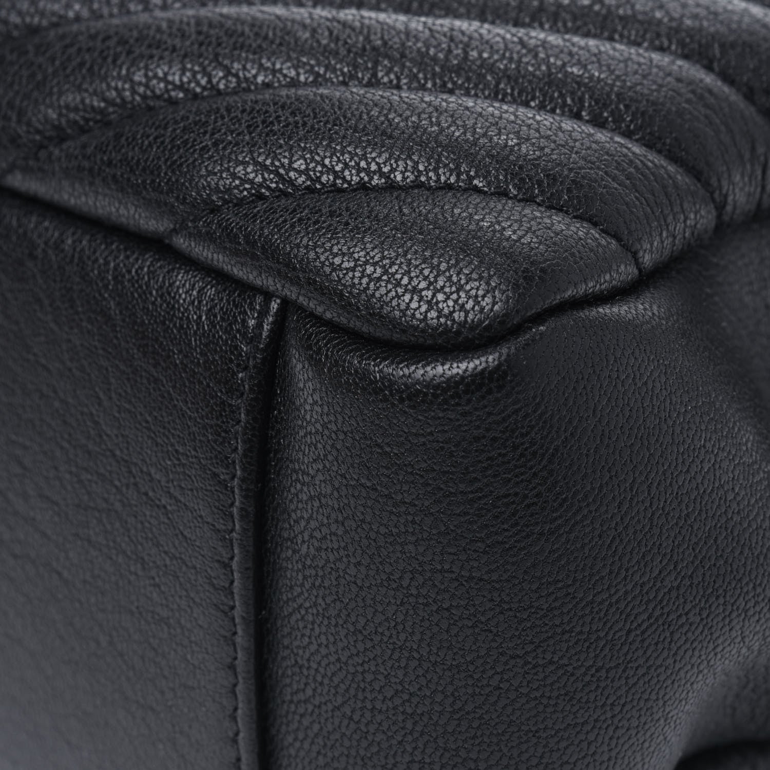 Saint Laurent Sheepskin Matelasse Chevron Monogram Monochrome Large College Satchel Black 11 of 14