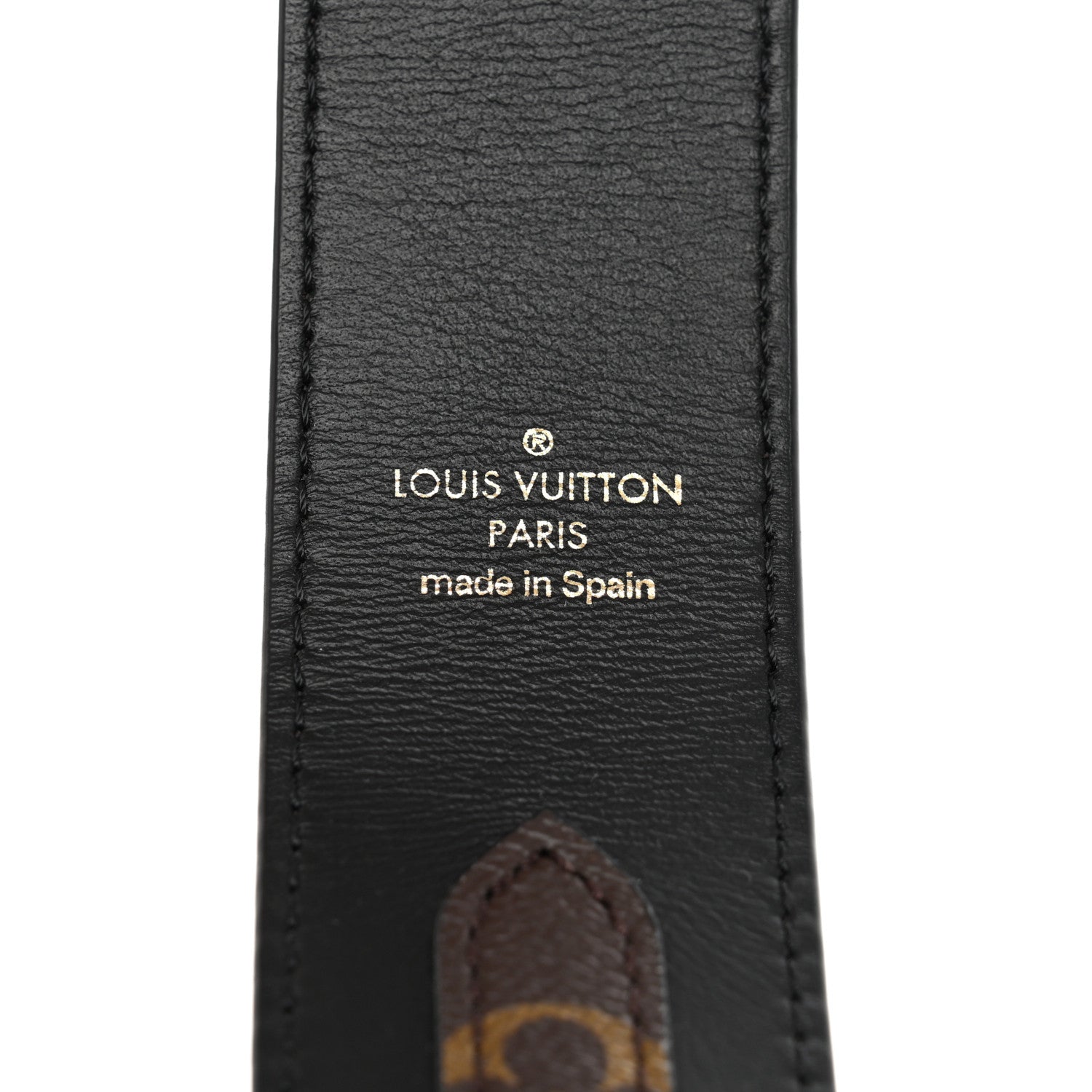 Louis Vuitton Monogram Bandouliere Shoulder Strap Black 4 of 5
