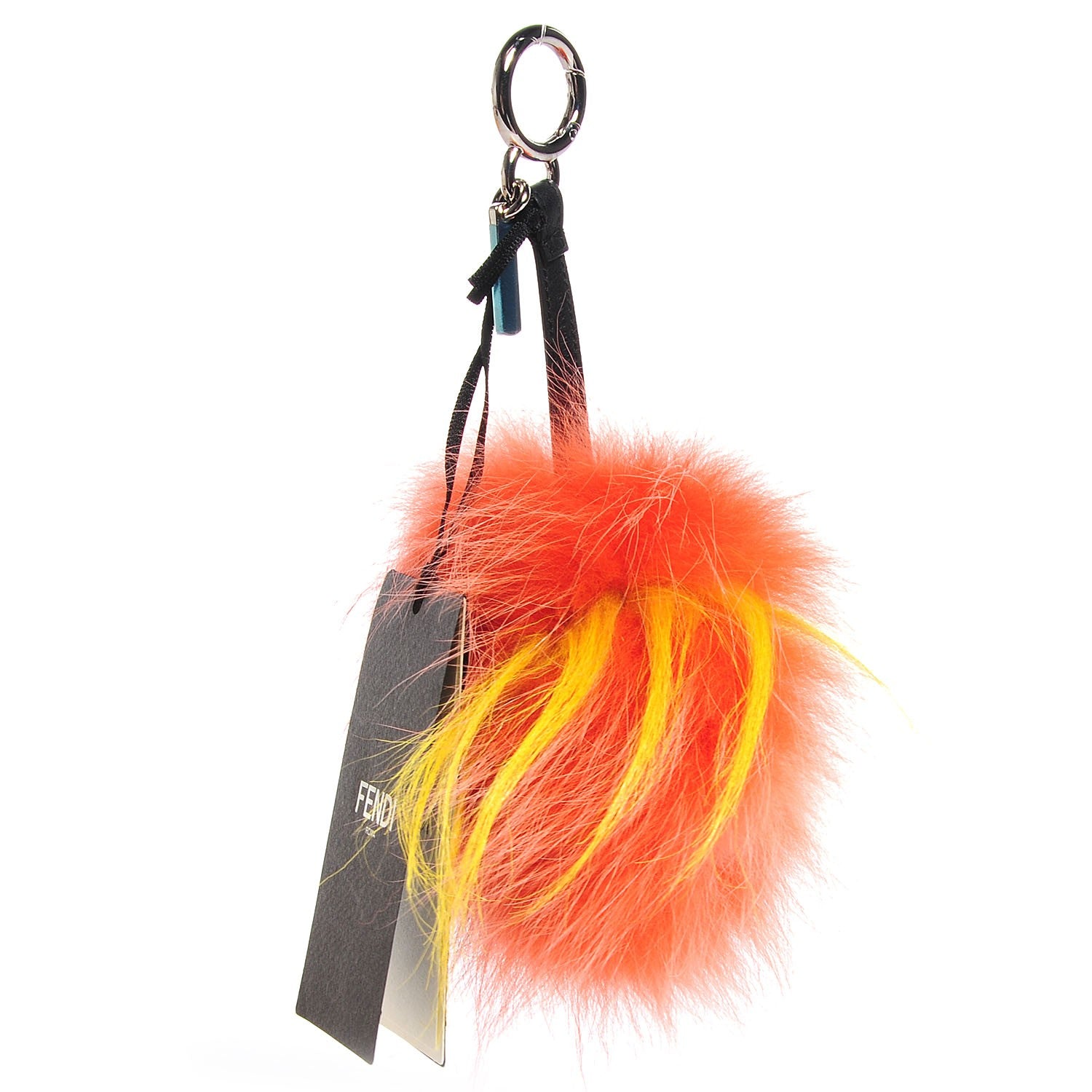 Fendi Fox Rabbit Goat Mink Fur Vitello Flamingo Berrymon Monster Bag Bug Charm 2 of 5