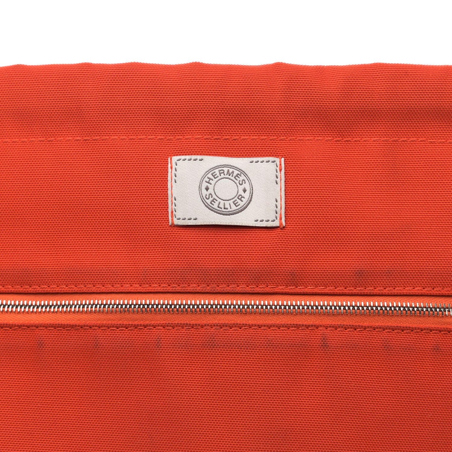 Hermes Toile Sac De Pansage Groom Kaki Feu 8 of 12
