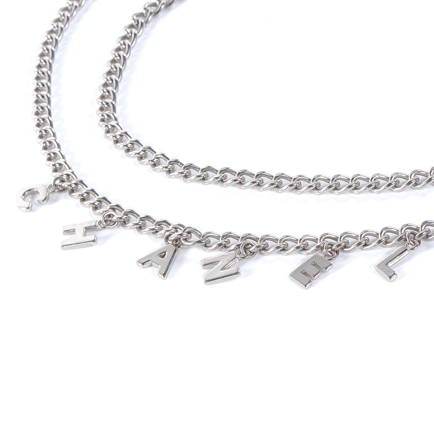 Chanel CC Chain Logo Belt Silver 3 of 6