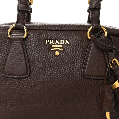 Prada Vitello Daino Bowler Bruciato 7 of 9