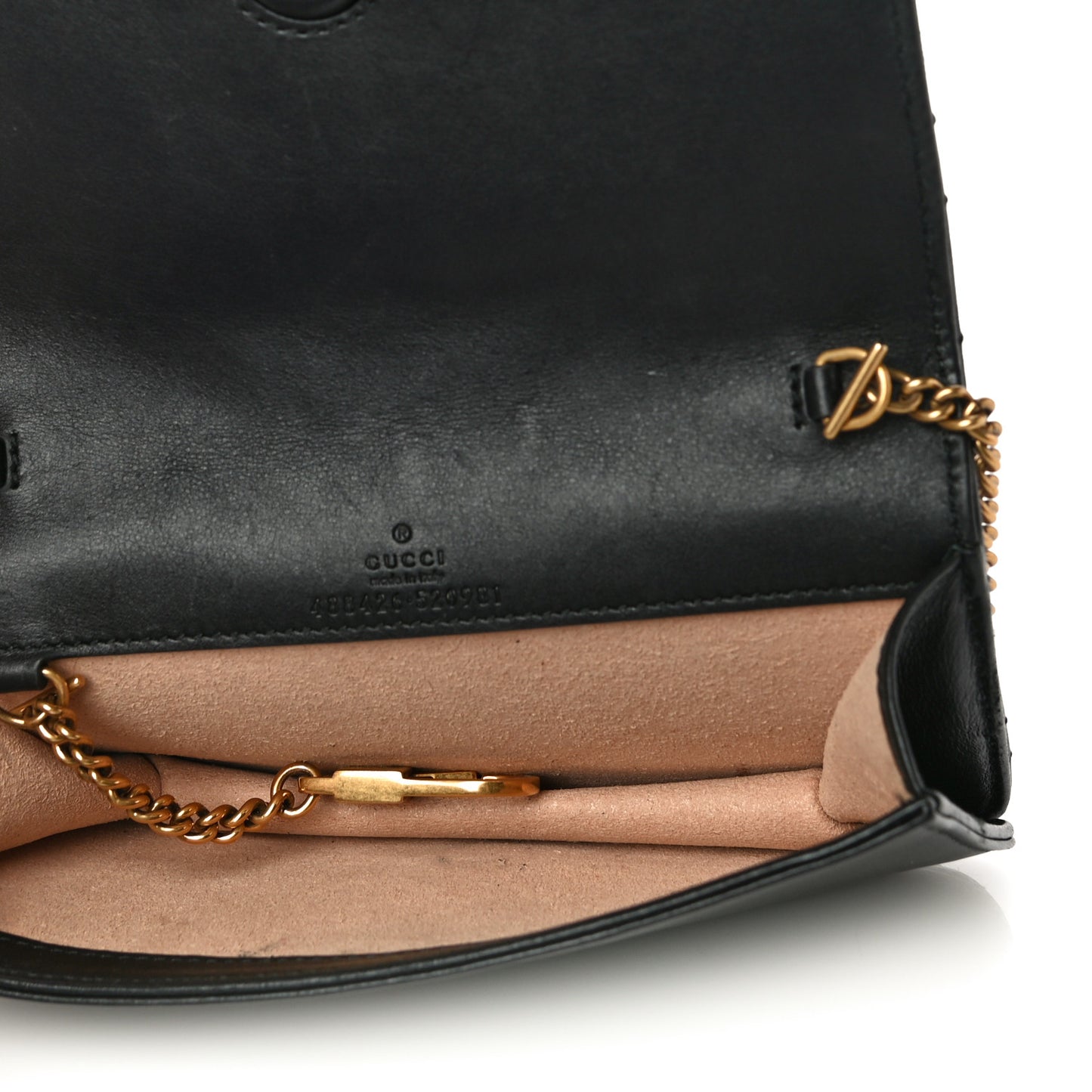 Calfskin Matelasse GG Marmont Mini Bag Black