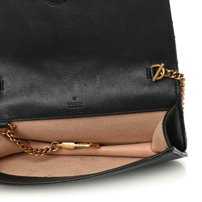 Gucci Calfskin Matelasse GG Marmont Mini Bag Black 8 of 12