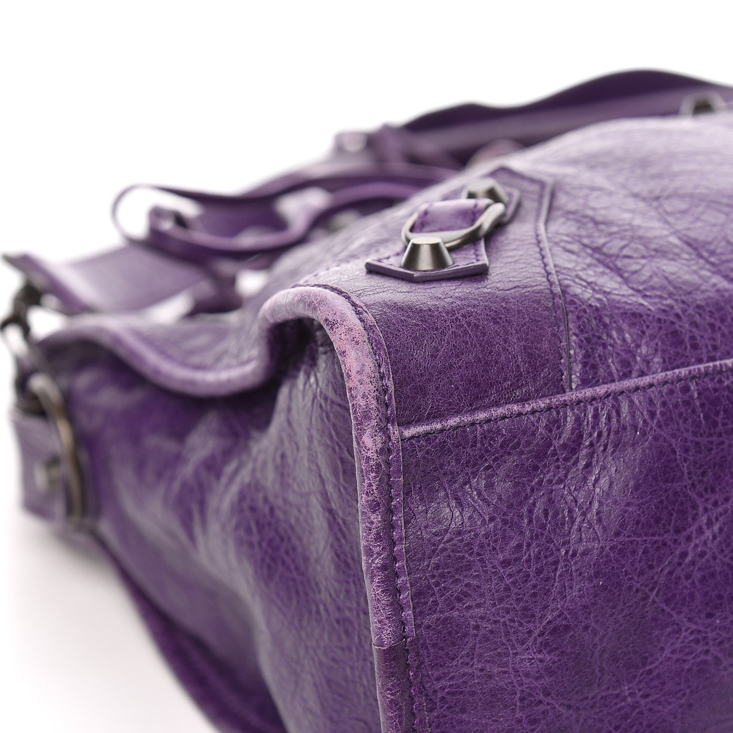 Balenciaga Agneau Classic Hardware City Dark Violet 9 of 14