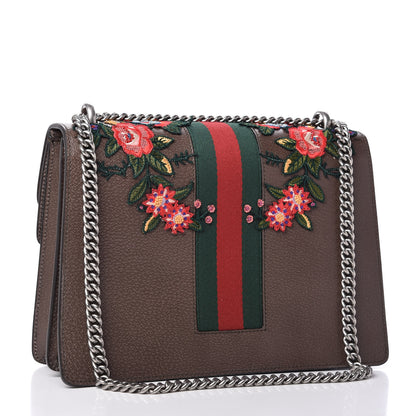 Gucci Calfskin Web Owl Embroidered Medium Dionysus Shoulder Bag New Acero Multicolor 3 of 11