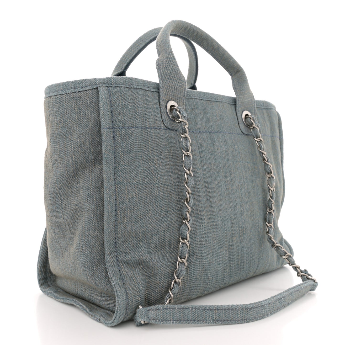 Denim Small Deauville Tote Light Blue