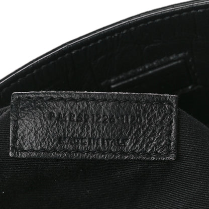 Saint Laurent Calfskin Crocodile Embossed Monogram Medium Niki Shopping Bag Black 7 of 12