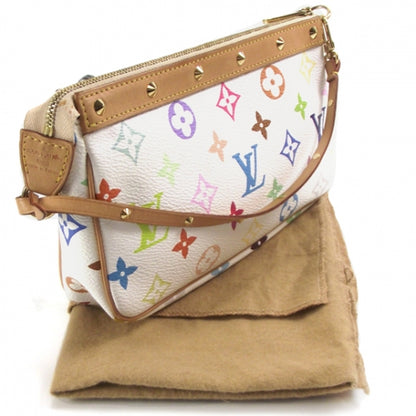 Louis Vuitton Monogram Multicolor Pochette Accessories White 3 of 9