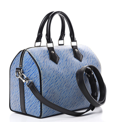 Louis Vuitton Epi Speedy Bandouliere 25 Denim Light 2 of 9