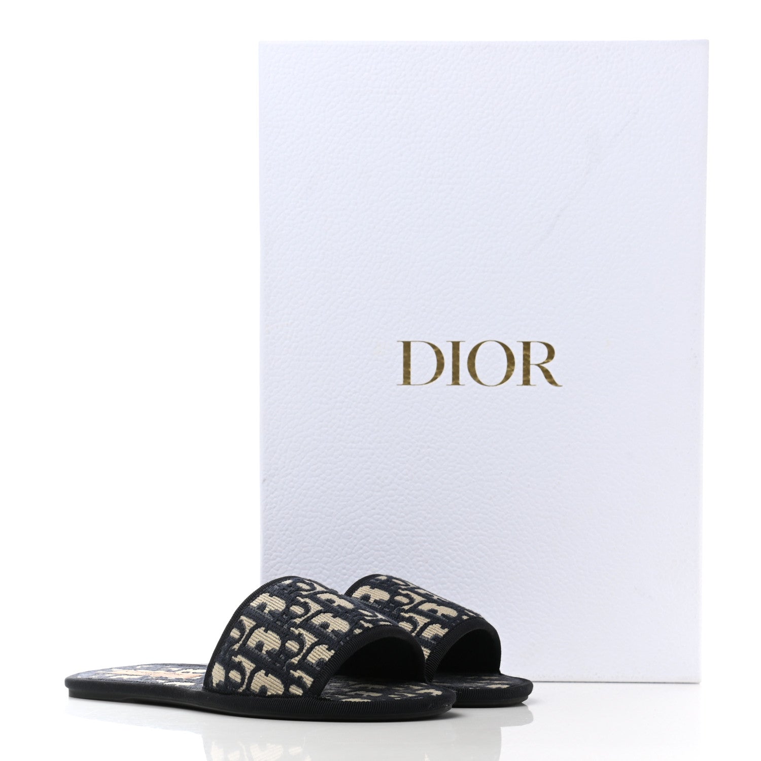 Christian Dior Oblique Chez Moi Sandal 36.5 Deep Blue 9 of 9