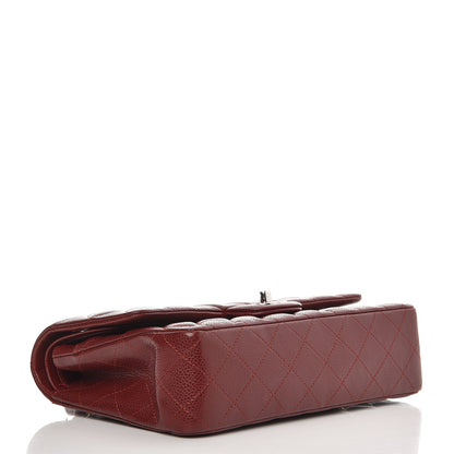 Chanel Caviar Quilted Medium Double Flap Dark Red 5 of 10
