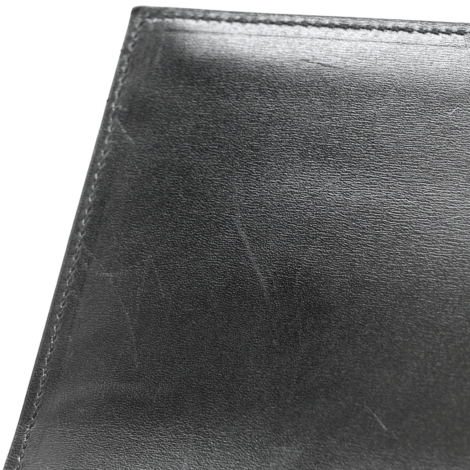 Saint Laurent Smooth Calfskin Ruffles Clutch Black Gold 9 of 11