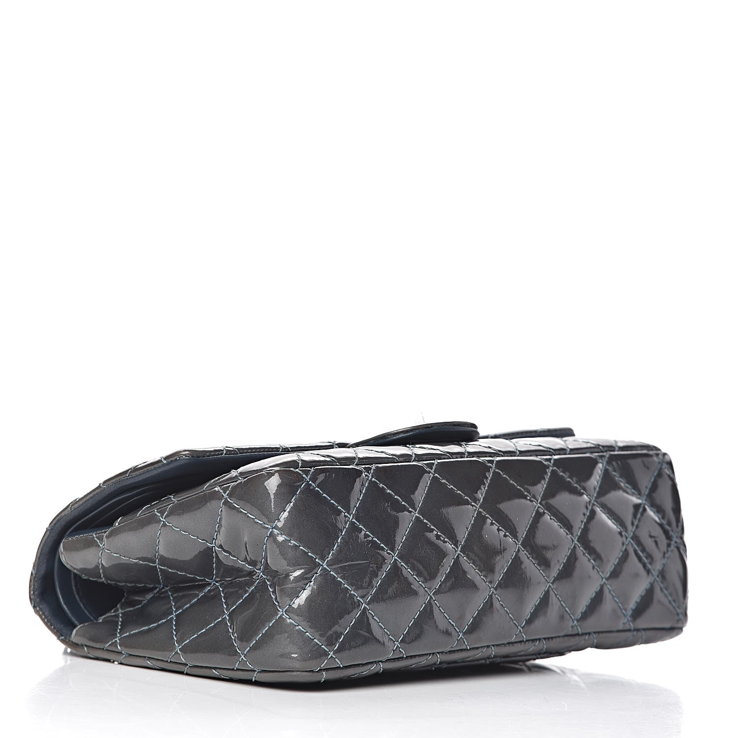 Chanel Patent Quilted 2.55 Reissue 225 Flap Blue 4 of 22