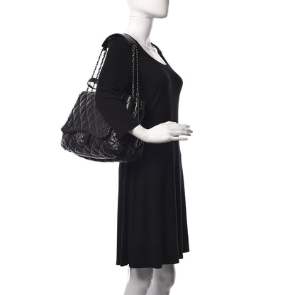 Chanel Lambskin Quilted Chanel 3 Maxi Flap Bag Black 2 of 14