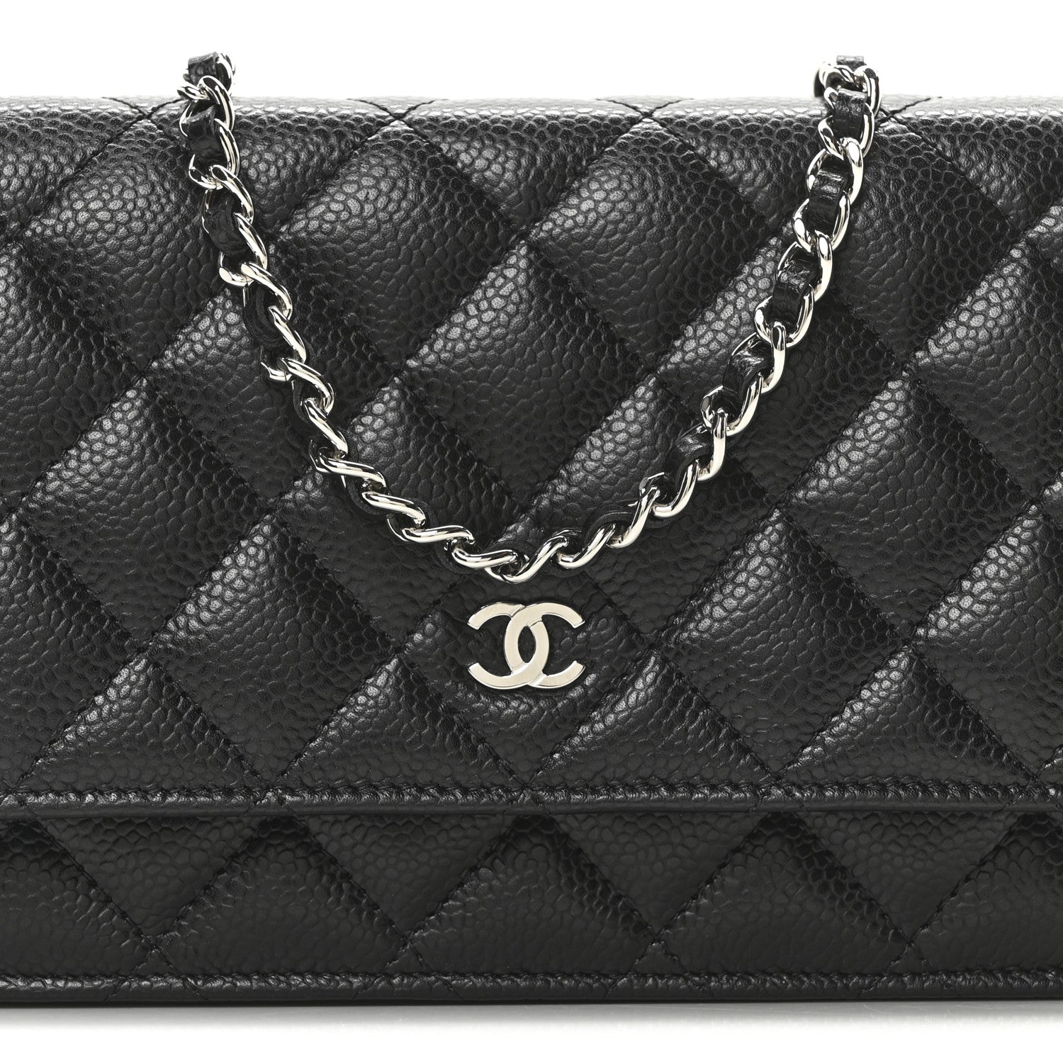 Chanel Caviar Quilted Wallet On Chain WOC Black 8 of 11