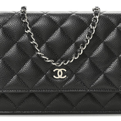 Chanel Caviar Quilted Wallet On Chain WOC Black 8 of 11