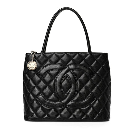 Chanel Caviar Quilted Medallion Tote Black 1 of 11