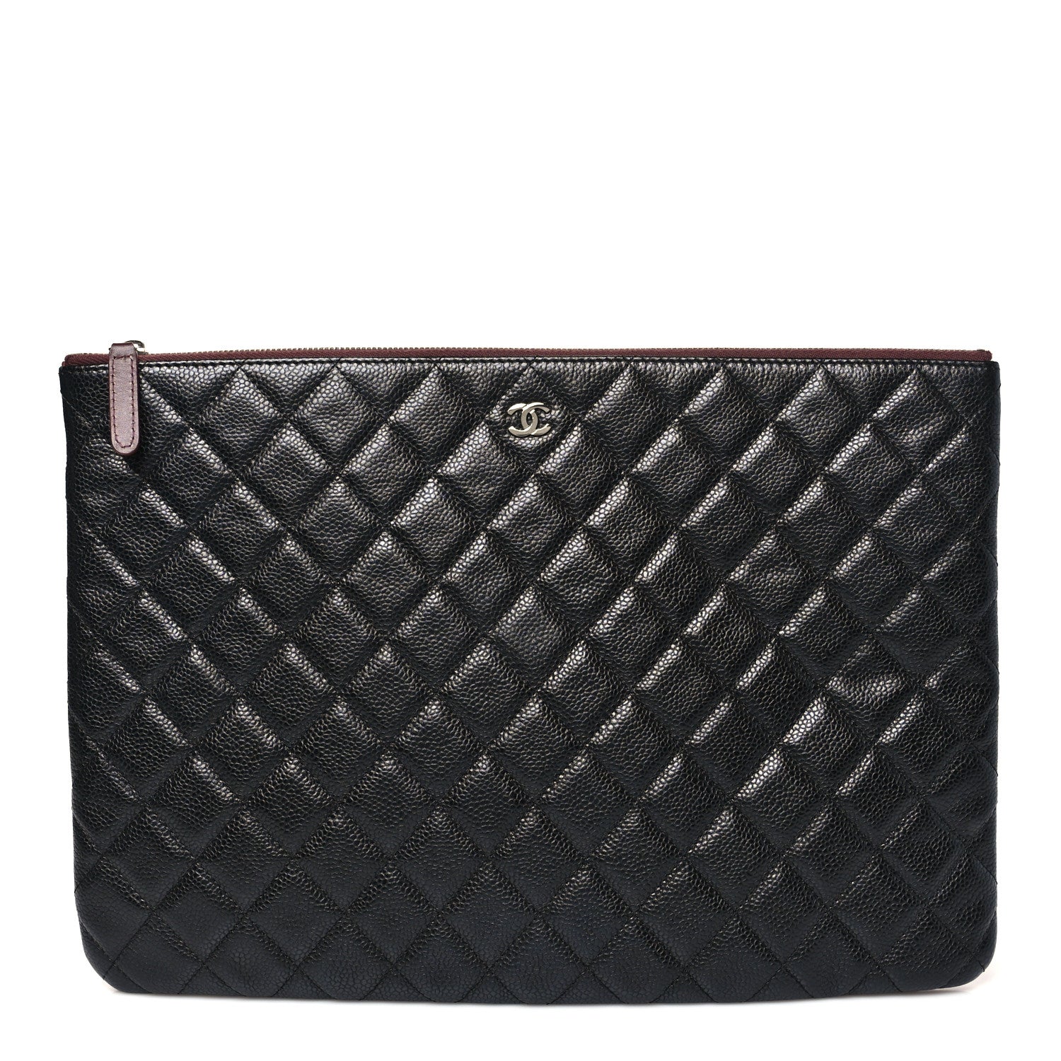Chanel Caviar Quilted Large Cosmetic Case Black 1 of 8