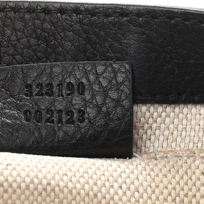 Gucci Pebbled Calfskin Small Soho Flap Crossbody Black 7 of 16