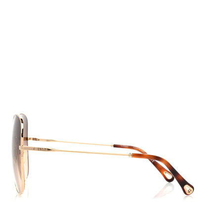 Chloe Square Sunglasses CE172S Gold Brown 3 of 7