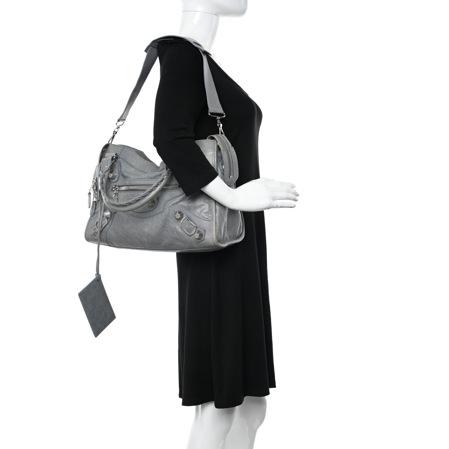 Balenciaga Agneau Giant 21 Silver Hardware City Ardoise 2 of 25