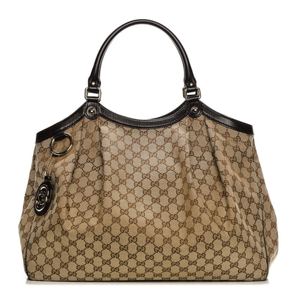 Gucci Monogram Large Sukey Tote Dark Brown 1 of 7