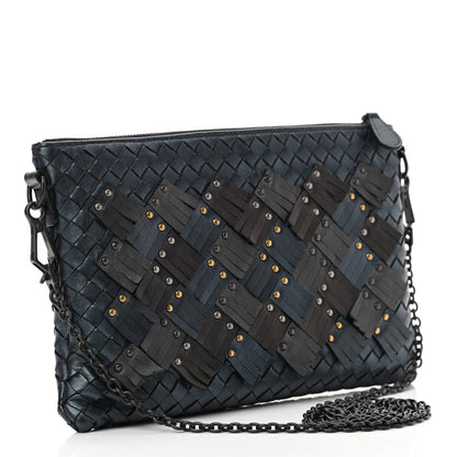 Bottega Veneta Nappa Intrecciato Studded Biletto Chain Crossbody Multicolor 3 of 13