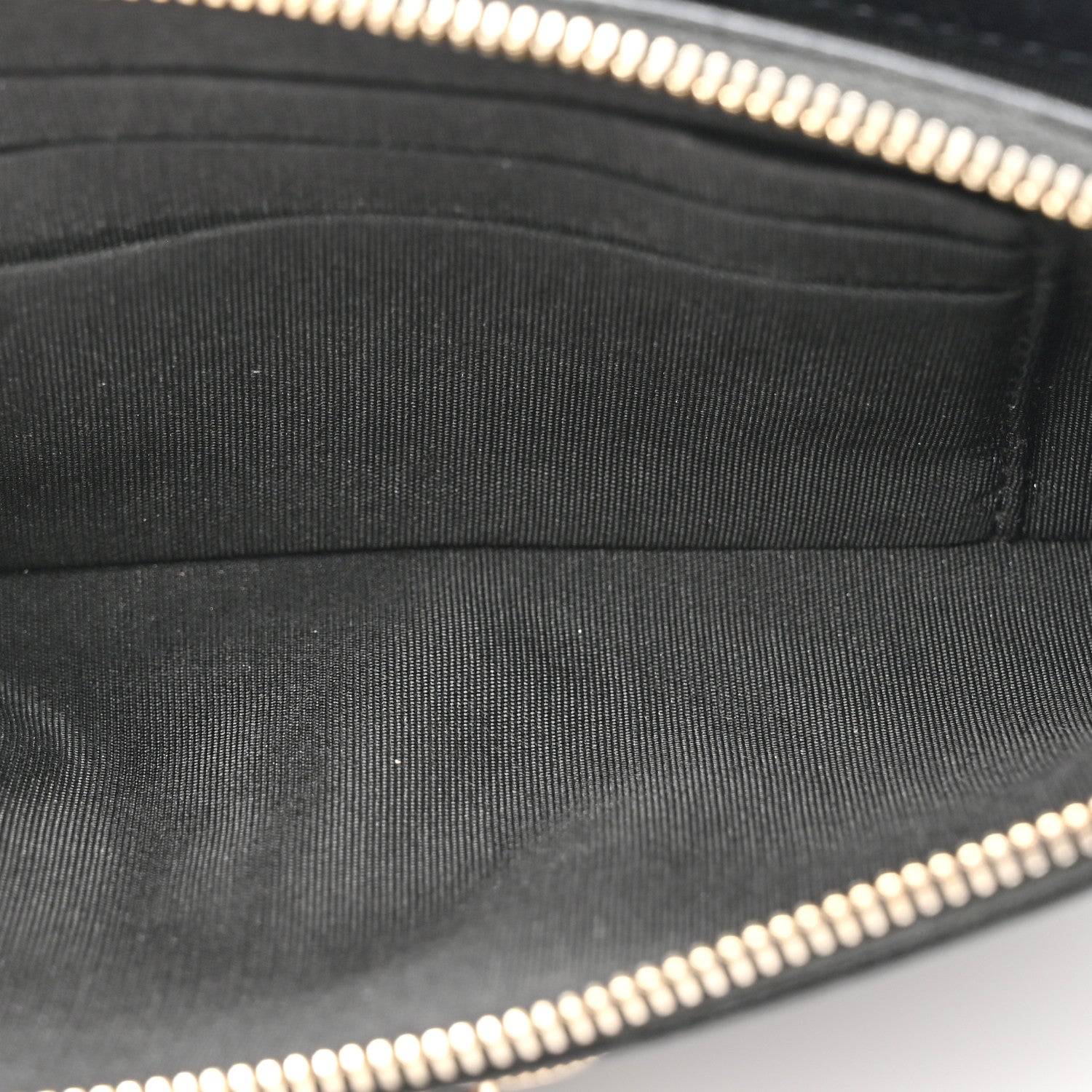 Chanel Metallic Sheepskin Chevron Quilted Small Vintage Mademoiselle Clutch With Chain Black 7 of 16