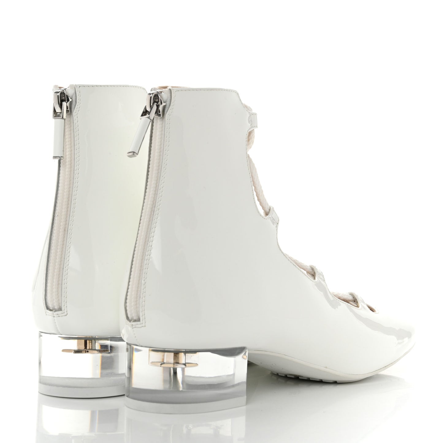 Patent Diorarty 30mm Pumps 39.5 White