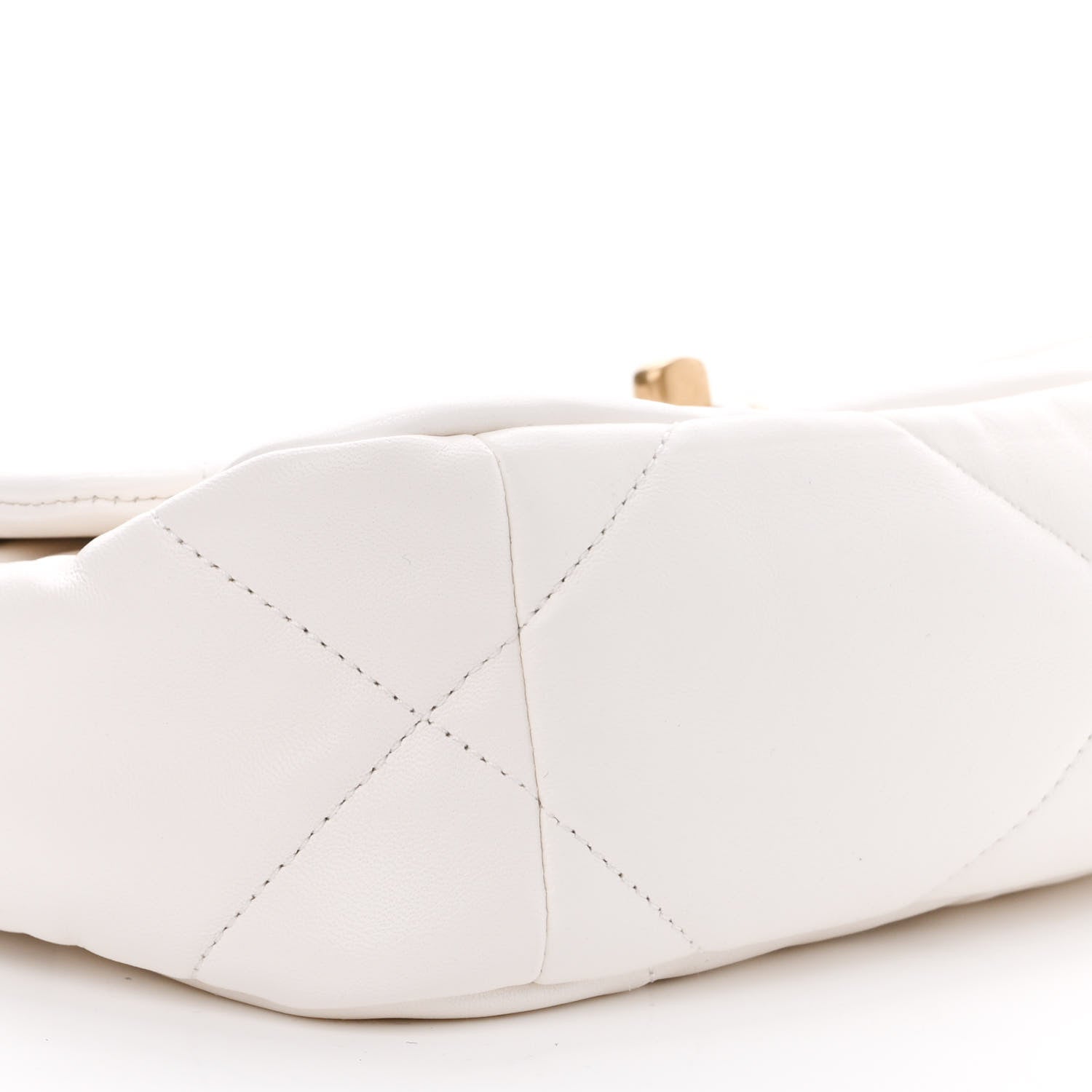Chanel Lambskin Quilted Medium Chanel 19 Flap White 9 of 10