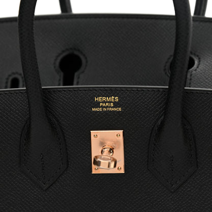 Hermes Epsom Birkin Sellier 25 Black 6 of 11
