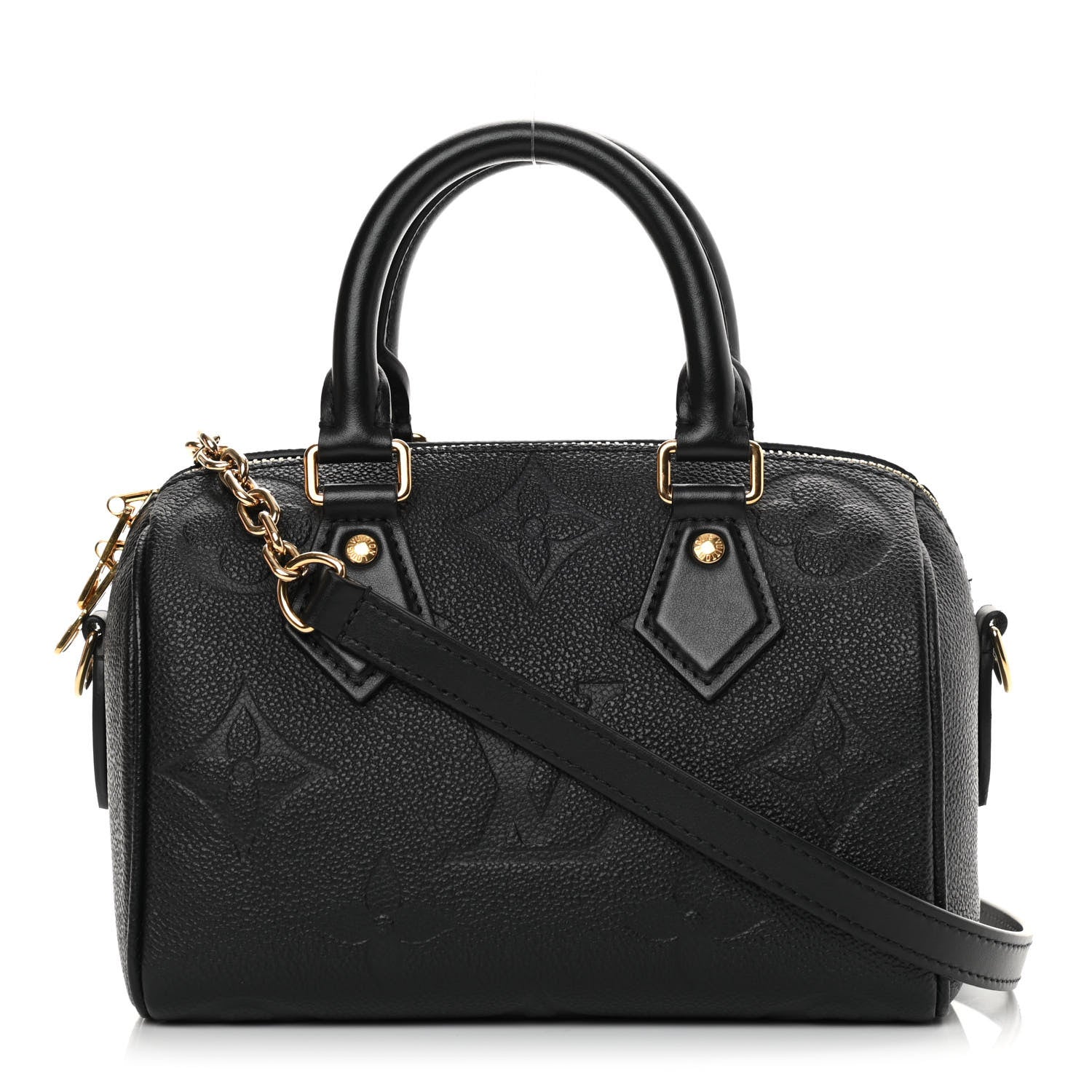 Louis Vuitton Empreinte Monogram Giant Speedy Bandouliere 20 Black 1 of 10