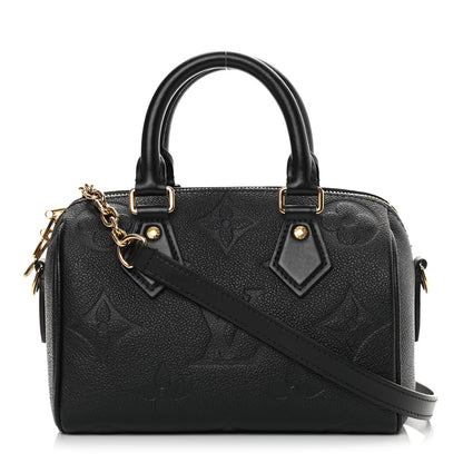 Louis Vuitton Empreinte Monogram Giant Speedy Bandouliere 20 Black 1 of 10