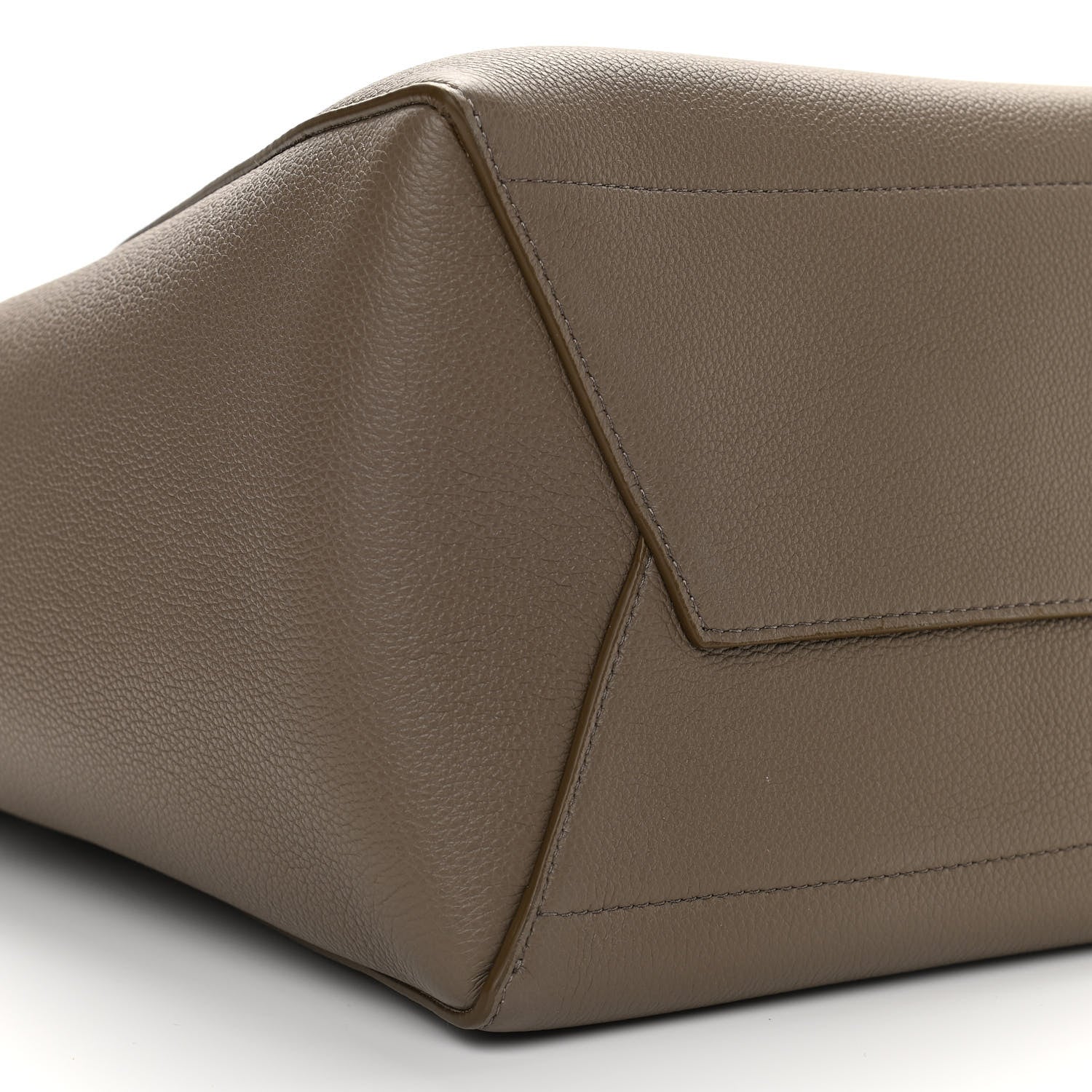 Celine Soft Grained Calfskin Sangle Bucket Bag Taupe 8 of 9