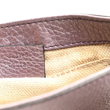 Gucci Metallic Pebbled Calfskin Small Soho Flap Crossbody Purple 7 of 13