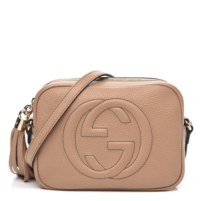 Gucci Pebbled Calfskin Small Soho Disco Bag Camelia 1 of 10
