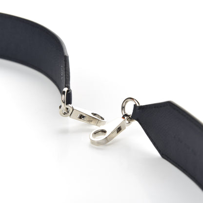 Hermes Epsom 40mm Mousquetons Tressage Shoulder Strap Bleu Indigo Rose Extreme Lime 4 of 6