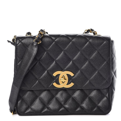 Chanel Caviar Quilted Medium Flap Shoulder Bag Black 1 of 10