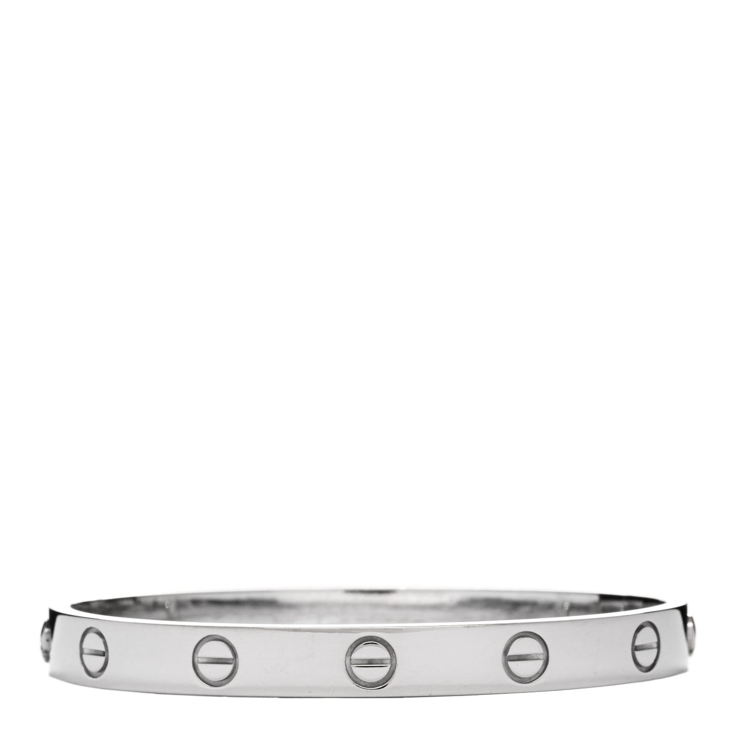 18K White Gold LOVE Bracelet 16