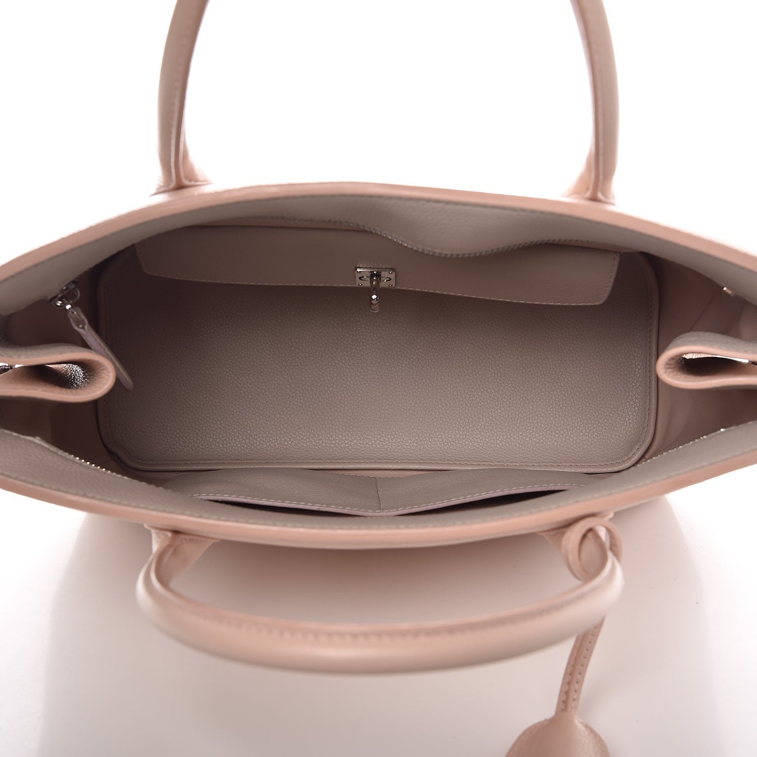 Christian Dior Grained Calfskin Bar Tote Pink 5 of 9