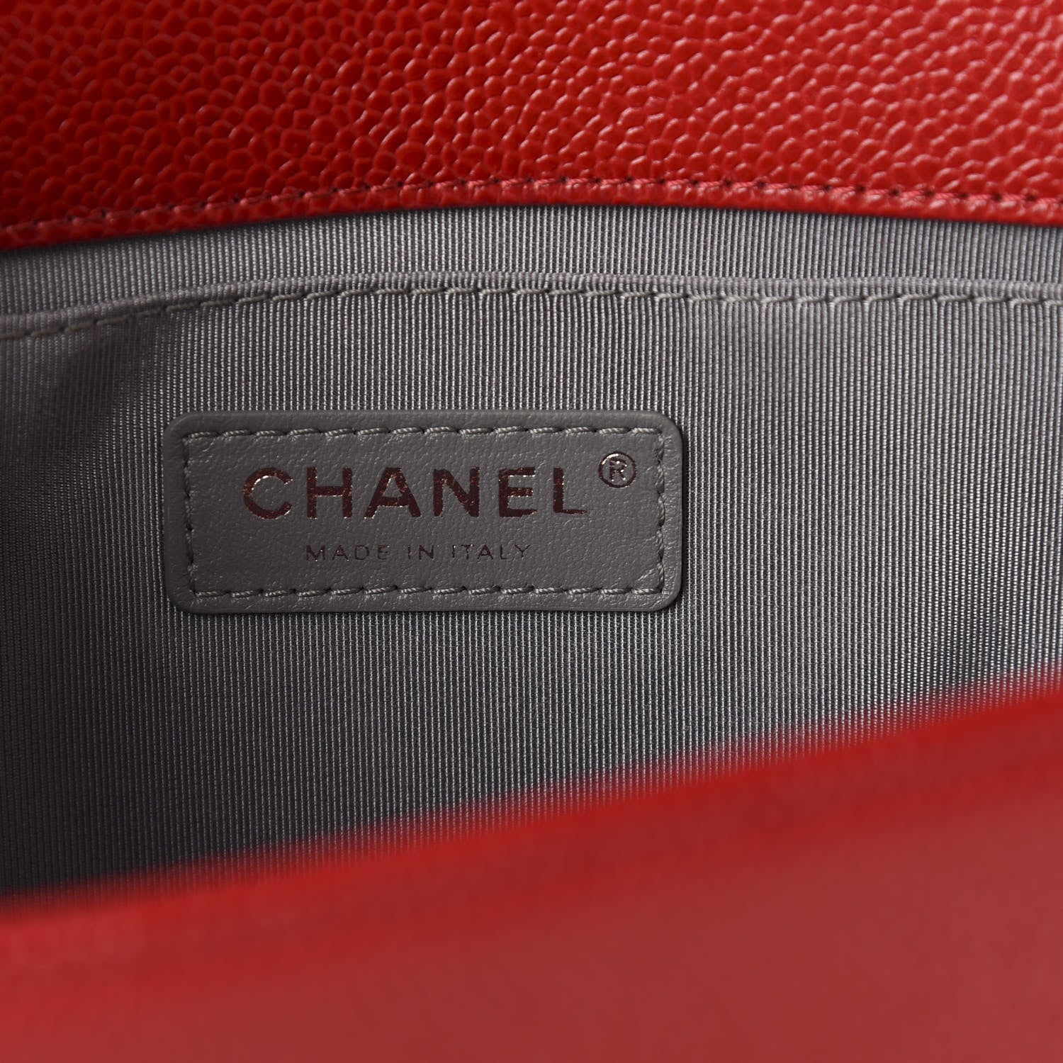 Chanel Caviar Quilted Medium Boy Flap Red 7 of 9