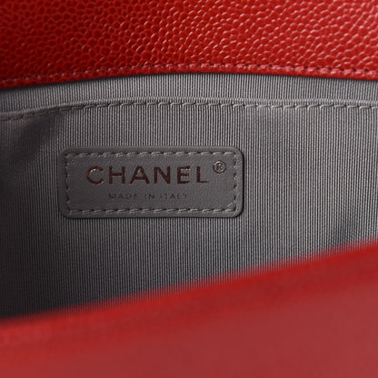 Chanel Caviar Quilted Medium Boy Flap Red 7 of 9