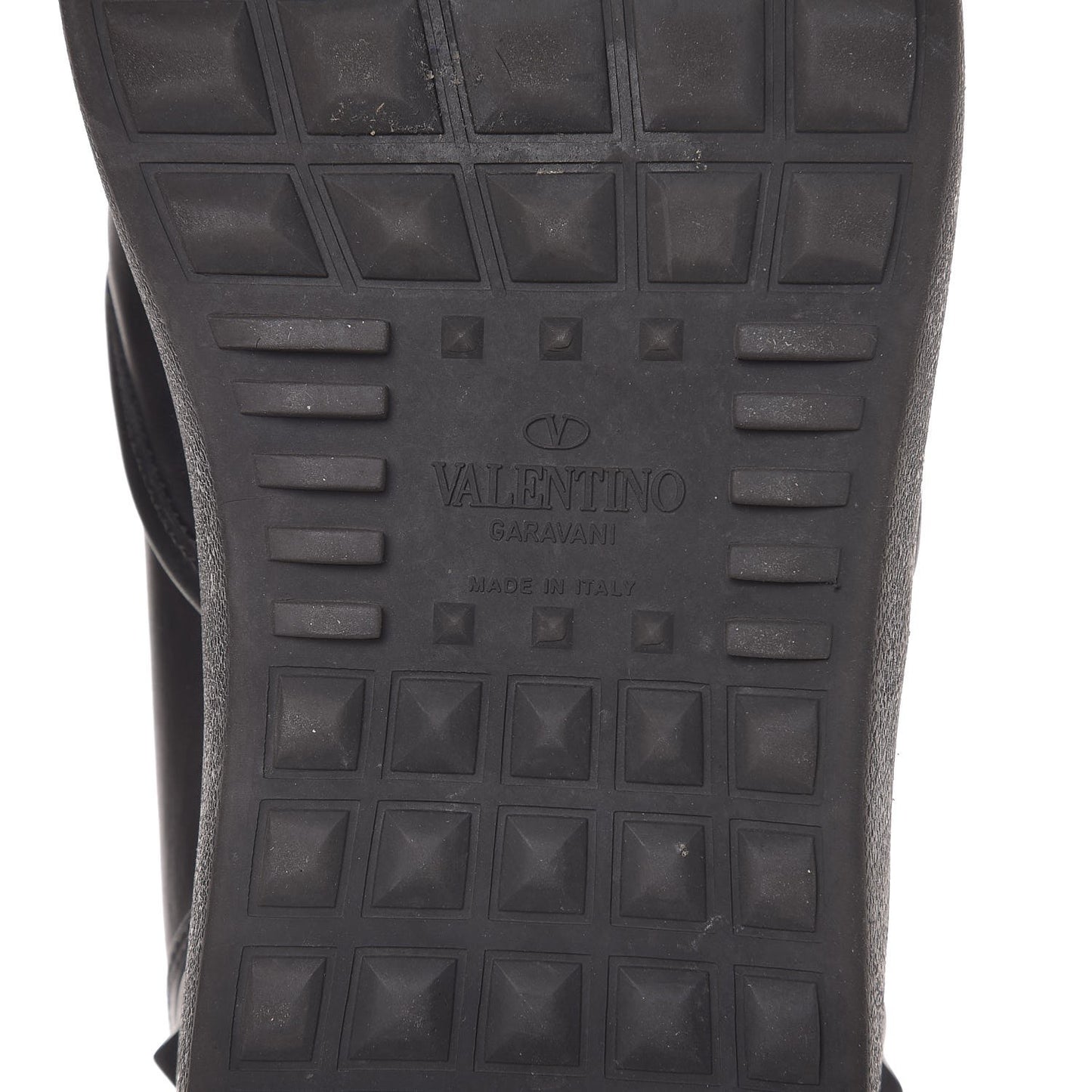 Vitello Rockstud Slip On Sneakers 43 Black