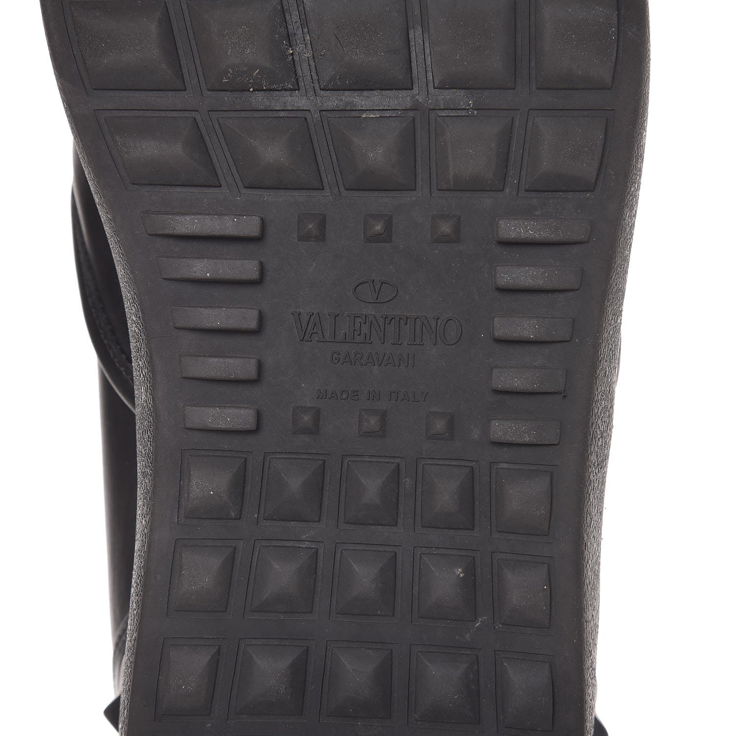 Valentino Garavani Vitello Rockstud Slip On Sneakers 43 Black 6 of 9