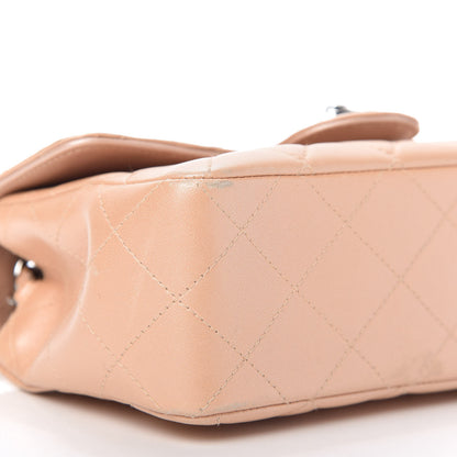 Chanel Metallic Lambskin Quilted Mini Flap Beige 6 of 12