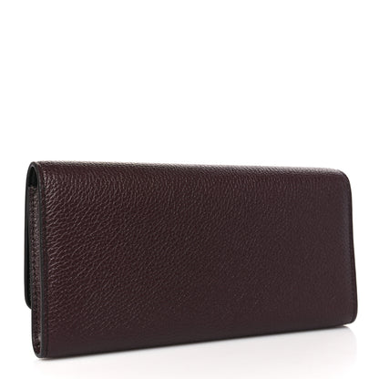 Mulberry Heavy Grain Calfskin Continental Wallet Oxblood 3 of 7