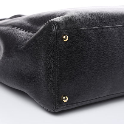 Chanel Calfskin Cerf Executive Shopper Tote Black 8 of 18